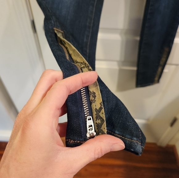 Pilcro by Anthropologie Zipper and Detail Ankle High Rise Skinny Jeans Sz 26 - Picture 3 of 12